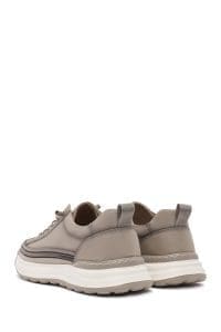 کتونی مردانه پارچه‌ای بژ بنددار دری مد