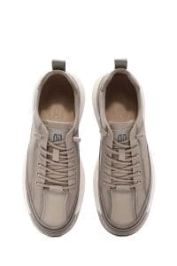 کتونی مردانه پارچه‌ای بژ بنددار دری مد