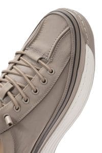 کتونی مردانه پارچه‌ای بژ بنددار دری مد