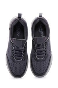 کتونی مردانه پارچه‌ای خاکی بنددار زیره ضخیم دری مد