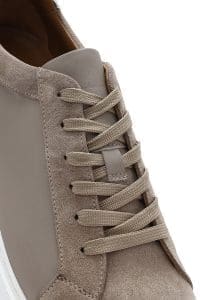 کتونی مردانه چرم بژ بنددار دری مد