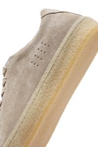 کتونی مردانه چرم جیر بژ بنددار دری مد