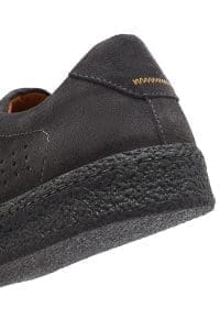 کتونی مردانه چرم جیر طوسی بنددار دری مد