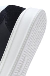 کتونی مردانه چرم سرمه‌ای بنددار دری مد