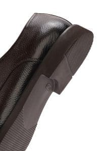 کفش رسمی مردانه قهوه‌ای چرمی بنددار دری مد