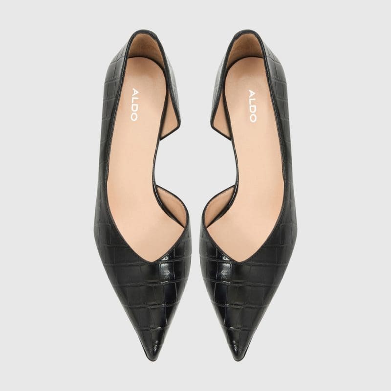 کفش زنانه پاشنه بلند مشکی کروکو آلدو NEPAL-TR – ALDO