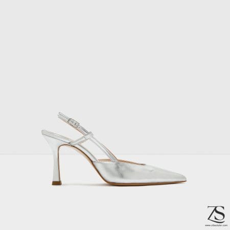 کفش زنانه پاشنه بلند نقره‌ای آلدو SIRUS-TR – ALDO