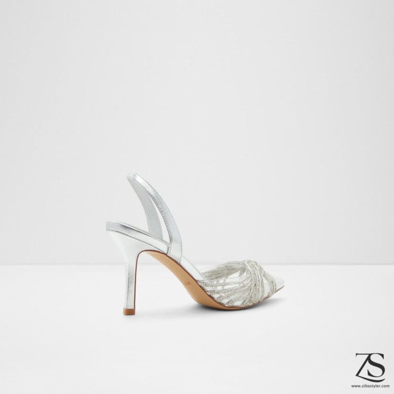 کفش زنانه پاشنه بلند نقره‌ای آلدو THUBETH – ALDO