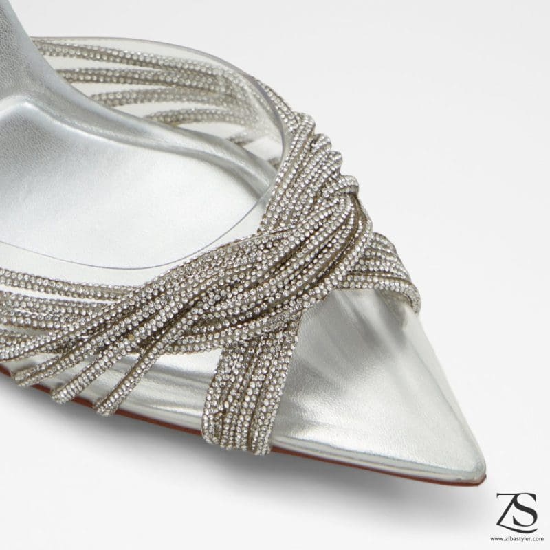 کفش زنانه پاشنه بلند نقره‌ای آلدو THUBETH – ALDO