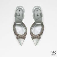 کفش زنانه پاشنه بلند نقره‌ای آلدو THUBETH – ALDO