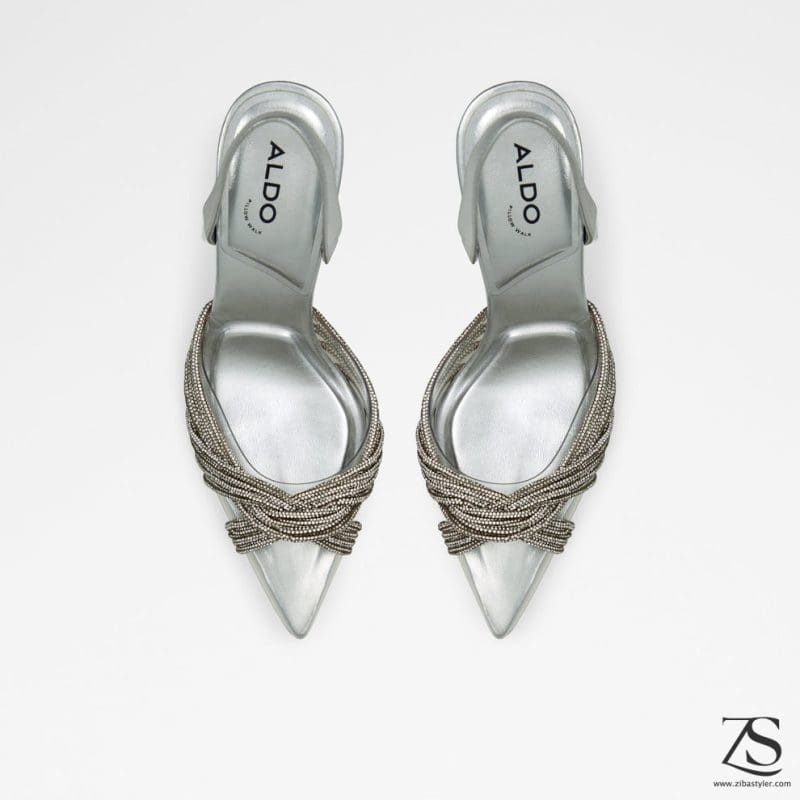 کفش زنانه پاشنه بلند نقره‌ای آلدو THUBETH – ALDO