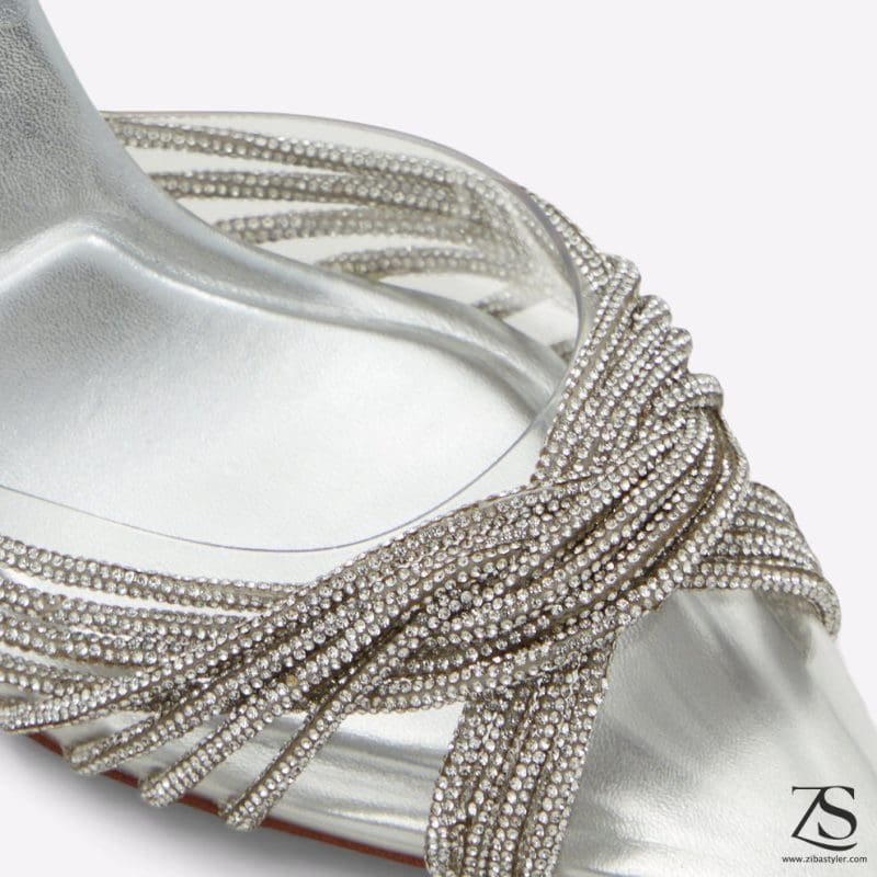 کفش زنانه پاشنه بلند نقره‌ای آلدو THUBETH – ALDO