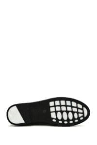 کفش لوفر زنانه چرم مشکی سگک‌دار دری مد