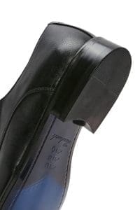 کفش مردانه مشکی بنددار چرم کلاسیک کفش دری مد