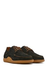 کفش مردانه نبوک مشکی بندی کژوال دری مد