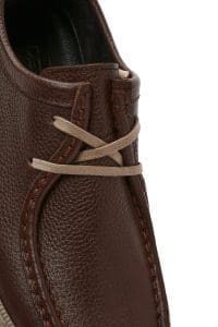 کفش مردانه چرم قهوه‌ای بندی کژوال دری مد