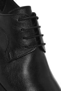 کفش مردانه چرم مشکی بندی کژوال دری مد