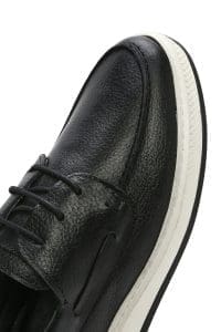 کفش مردانه چرم مشکی بندی کژوال دری مد