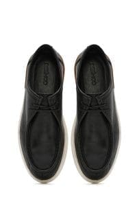 کفش مردانه چرم مشکی کژوال دری مد