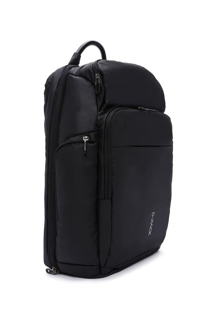 کوله پشتی پارچه ای مشکی مردانه D-PACK دری مد