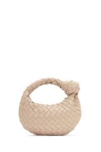 کیف زنانه بژ بافت‌دار مینی دستی دری مد