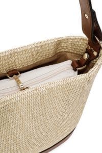 کیف زنانه حصیری دوشی بژ دری مد