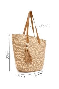 کیف زنانه حصیری دوشی ویزون دری مد