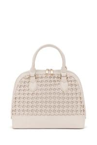 کیف زنانه دستی بژ بند بلند بافت‌دار دری مد