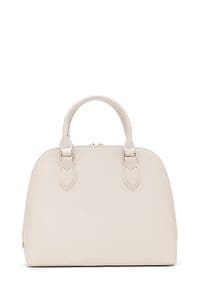 کیف زنانه دستی بژ بند بلند بافت‌دار دری مد