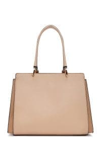 کیف زنانه دستی بژ بند بلند دری مد