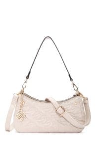 کیف زنانه دستی بژ بند بلند کاپیتونه دری مد