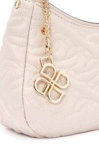 کیف زنانه دستی بژ بند بلند کاپیتونه دری مد