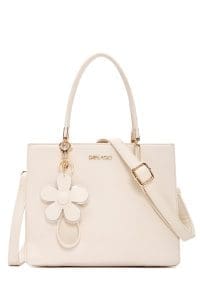 کیف زنانه دستی کرم بند بلند دری مد