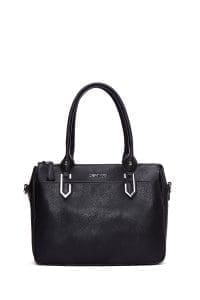 کیف زنانه دستی کلاسیک مشکی بند بلند دری مد