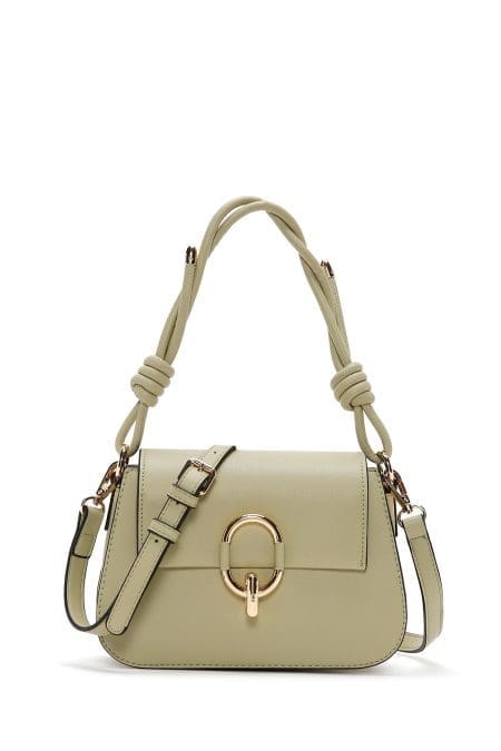 کیف زنانه دوشی سبز بند بلند دری مد