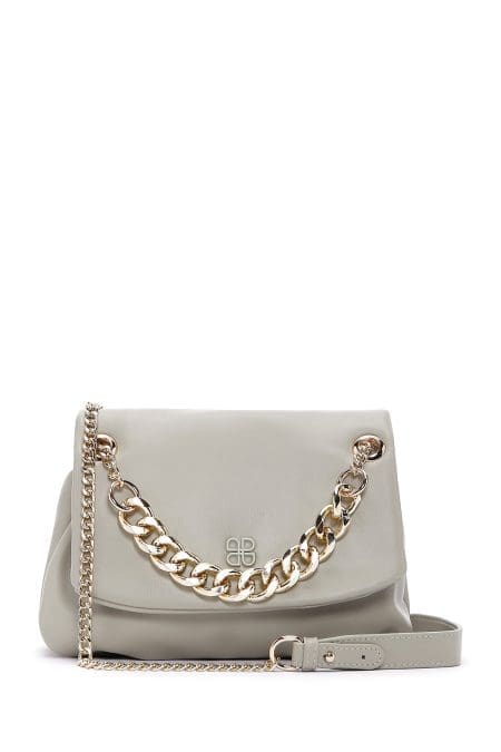 کیف زنانه دوشی سبز بند زنجیری بلند دری مد