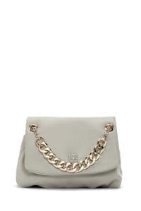 کیف زنانه دوشی سبز بند زنجیری بلند دری مد