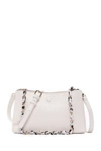 کیف زنانه دوشی سفید بند بلند دری مد