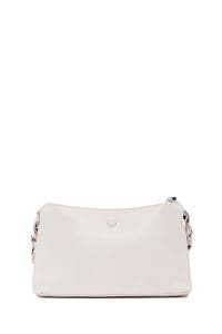 کیف زنانه دوشی سفید بند بلند دری مد