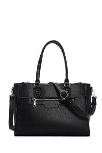 کیف زنانه دوشی مشکی بند بلند دری مد