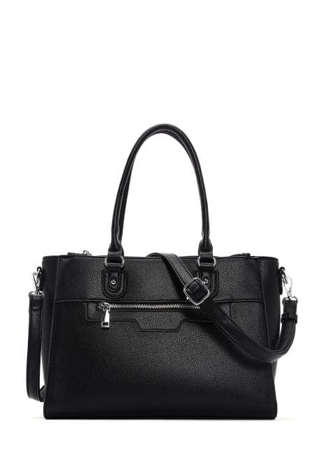 کیف زنانه دوشی مشکی بند بلند دری مد