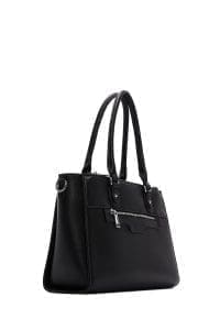 کیف زنانه دوشی مشکی بند بلند دری مد