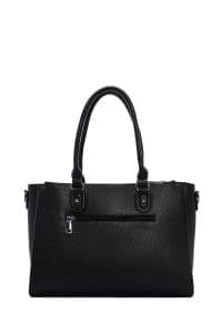 کیف زنانه دوشی مشکی بند بلند دری مد