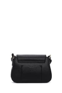 کیف زنانه دوشی مشکی بند بلند دری مد