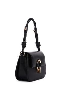 کیف زنانه دوشی مشکی بند بلند دری مد