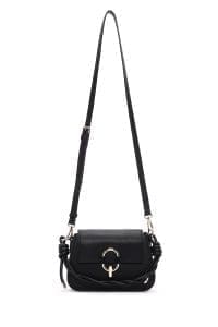 کیف زنانه دوشی مشکی بند بلند دری مد