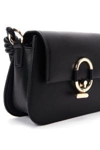 کیف زنانه دوشی مشکی بند بلند دری مد