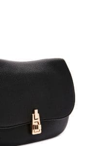 کیف زنانه دوشی مشکی بند بلند دری مد