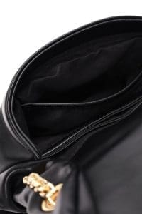 کیف زنانه دوشی مشکی بند زنجیری بلند دری مد