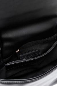 کیف زنانه دوشی مشکی بند زنجیری بلند دری مد